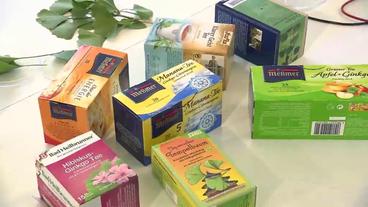 Bild: HR Verschiedene Ginkgo-Tee-Verpackungen