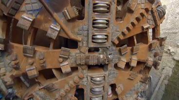 Bild: NDR Die Spitze des Tunnelbohrers Ameli