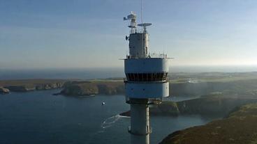 Bild: HR Radarturm auf der Insel Ouessant