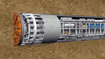 Grafik des Tunnelbohrers Ameli