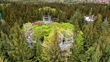 Turmkonstruktionen im Wald