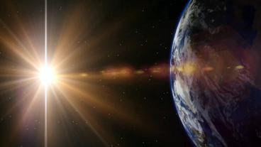 Bild: SWR Animation: Sonne neben der Erde