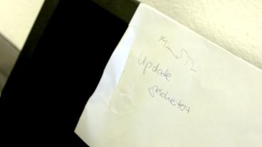 Rechner mit der Aufschrift: Update gescheitert
