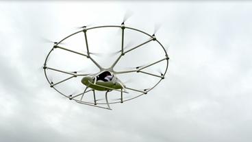 Bild: e-volo Volocopter am Himmel