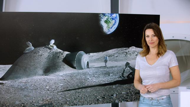 Die NASA plant in nicht so ferner Zukunft den Bau einer ersten Siedlung auf dem Mond. Wie und mit welchen Materialien das umgesetzt werden kann, zeigt Anja Reschke in „Wissen vor acht - Zukunft“.
