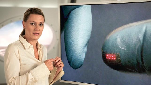 Bild: ARD/Harald Cremer/pro in space Anja Reschke im Studio