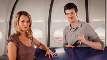 Bild: ARD/Oliver Blaum Anja Reschke mit Adrian Pflug
