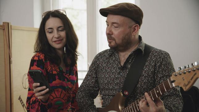 Bild: BR Jewish Songbook - Yuriy Gurzhy mit Saengerin Anna Margolina beim Proben