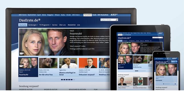 Bild: ARD DasErste.de in neuem Gewand