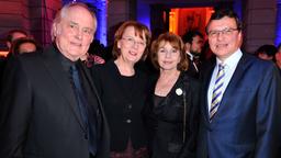 Michael Verhoeven, Dagmar Reim (Intendantin des RBB), Senta Berger und Volker Herres