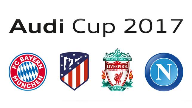 Audi Cup 2017 mit FC Bayern München, Atletico Madrid, FC Liverpool, und SSC Neapel