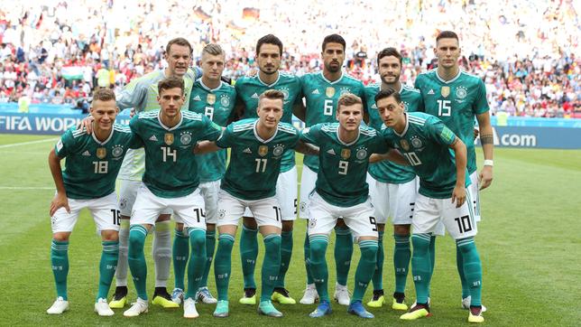 Deutsche Nationalmannschaft bei der WM 2018 vor dem Spiel gegen Südkorea