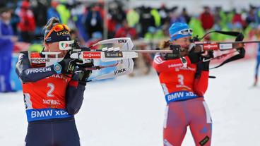 Bild: Das Erste Die Biathlon-Verfolgung der Damen aus Antholz