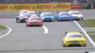 Bild: Das Erste Szene des DTM-Rennens auf dem Hockenheimring