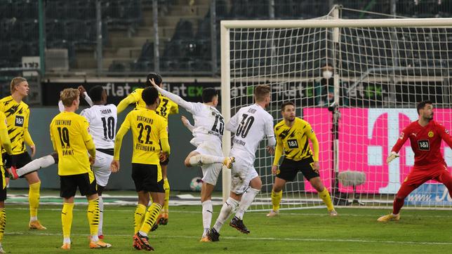 Bild: dpa/Ralf Ibing Borussia Mönchengladbach – Borussia Dortmund am 22.1.2021