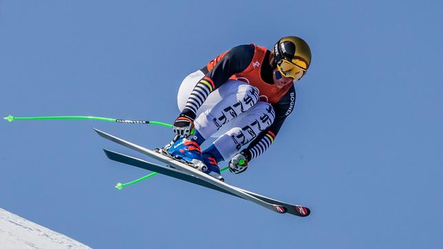 Thomas Dressen bei der Abfahrt 2018 in Südkorea, Pyeongchang