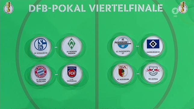DFB-Pokal - die Auslosung des Viertelfinales der Männer