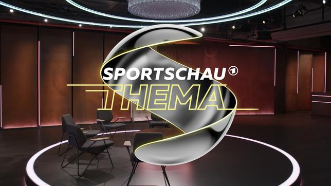 Bild: WDR Sendungslogo mit der Aufschrift "Sportschau Thema"