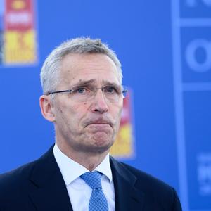 Jens Stoltenberg, Nato-Generalsekretär, äußert sich bei seiner Ankunft beim Nato-Gipfel in Madrid