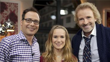 Thomas Gottschalk mit Matthias Opdenhövel (l.) und Laura Dekker