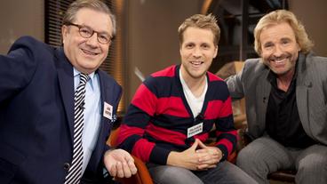 Thomas Gottschalk mit Oliver Pocher und Jan Hofer