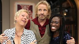 Ivy Quainoo und Doris Dörrie mit Thomas Gottschalk