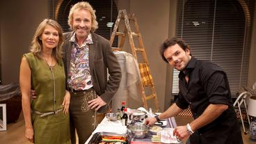 Thomas Gottschalk mit Ursula Karven und Steffen Henssler