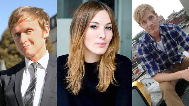 Bild: SWR/Jens Lindemann, Fabian Stürtz, Chris Fay Die Fernseher – Willkommen im TV-Wahnsinn: Pierre M. Krause, Jeannine Michaelsen und Philipp Walulis
