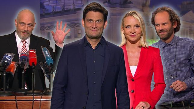Torsten Sträter, Christian Ehring, Janinin Ullmann und Maxi Schafroth