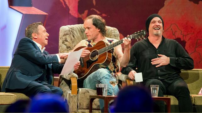 Bild: MDR/Constantin Entertainment/Andreas Wünschirs OLAF VERBESSERT DIE WELT: Roland Kaiser, Olaf Schubert, Torsten Sträter