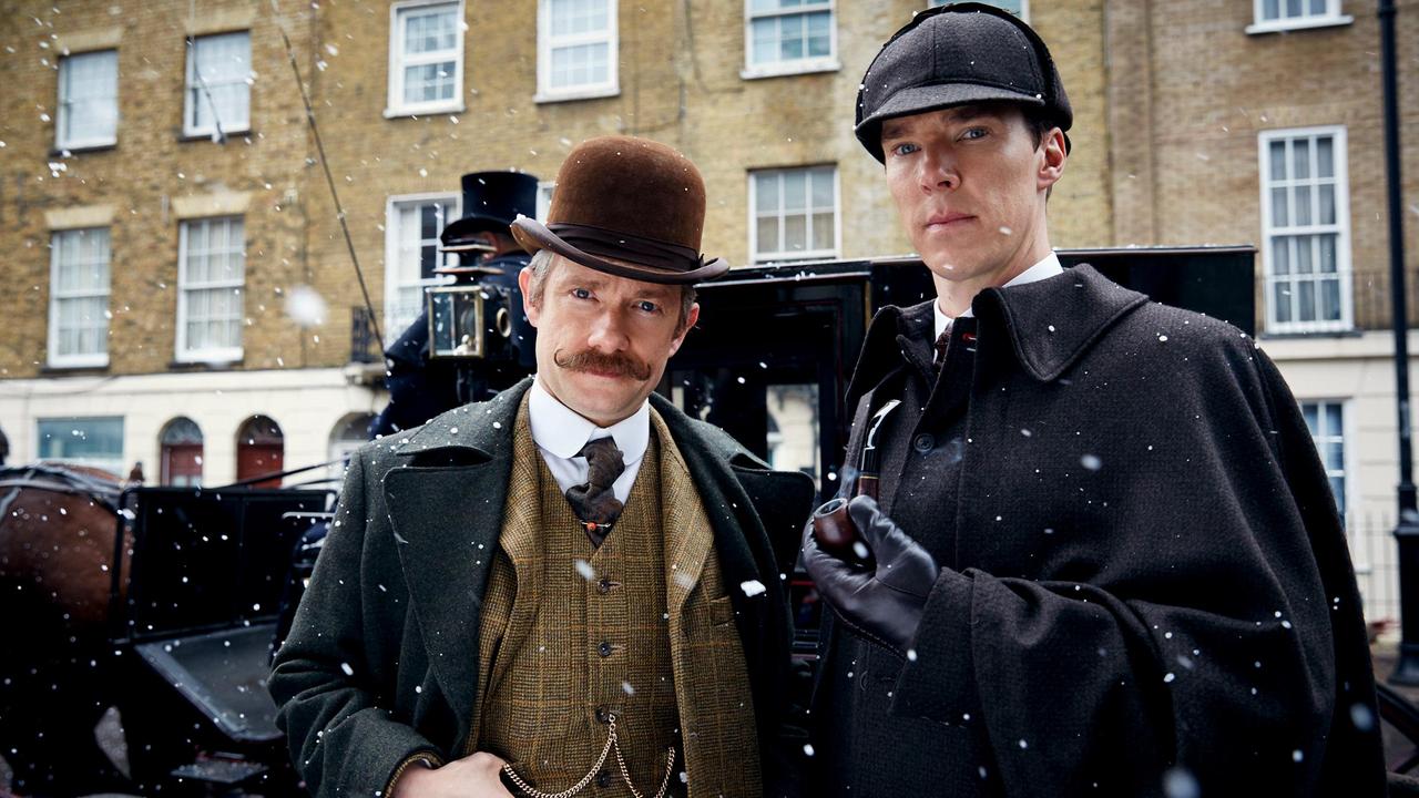 Ein Special der BBC-Reihe "Sherlock" führen Sherlock Holmes (Benedict Cumberbatch, re.) und Dr. Watson (Martin Freeman) in das Jahr 1895