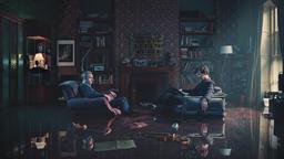 Sherlock (Benedict Cumberbatch, re.) und Watson (Martin Freeman, li.) 