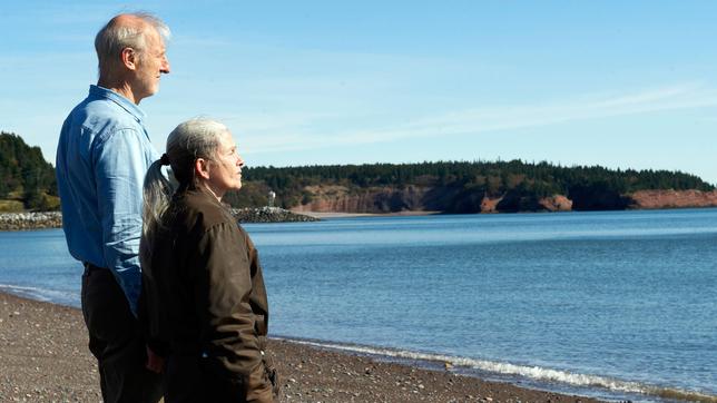 Bild: ARD Degeto Für immer dein: Craig Morrison (James Cromwell) und seine Frau Irene (Geneviève Bujold) am Strand.