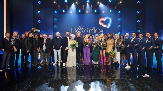 Bild: SWR/Manfred H. Vogel Beatrice Egli mit ihren Gästen: u. a. Howard Carpendale, Melissa Naschenweng, Maite Kelly, Sasha, Karat, Matteo Bocelli, Heinz Rudolf Kunze, Christin Stark, Gregor Meyle, DJ Ötzi, Oli.P, Clara Louise und die Söhne Mannheims, Peggy March, Esteriore Brothers und „TINA – Das Tina Turner Musical”