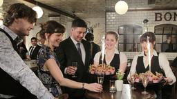Jenny und Katarina mit Ola, Irene und Krister