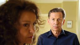 Jochen (Stephan Schwartz) ist entsetzt, als er vom Seitensprung seiner Frau Thea (Katrin Sass) erfährt.