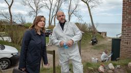 Linda Stamm (Pina Kühr) und Dr. Henning Strahl (Christoph Tomanek) sind zu Finns Landhaus gerufen worden.