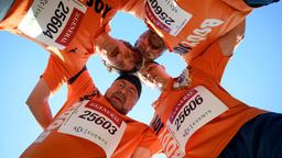 Marathon. Die Jungs machen sich warm.