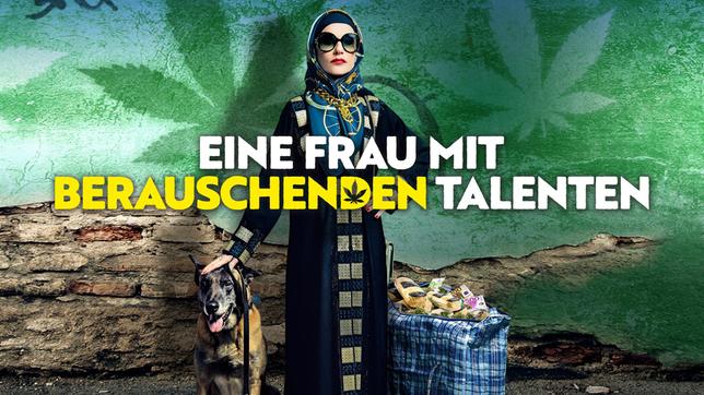 Bild: ARD Degeto/Neue Visionen Filmverleih Patience Portefeux (Isabelle Huppert) inszeniert sich als Drogenpatin.