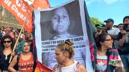 Protestaktionen in Buenos Aires gegen Gewalt gegen Frauen.