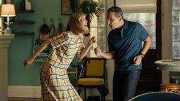 Sebastian (Sebastian Maniscalco, re.) will seiner Traumfrau Ellie (Leslie Bibb, li.) einen Heiratsantrag machen.