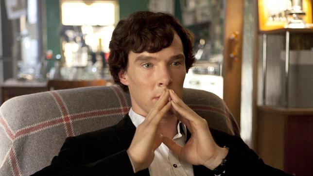 Bild: ARD Degeto/BBC Sherlock Holmes (Benedict Cumberbatch) versucht, die Pläne seines Erzfeindes zu durchschauen.