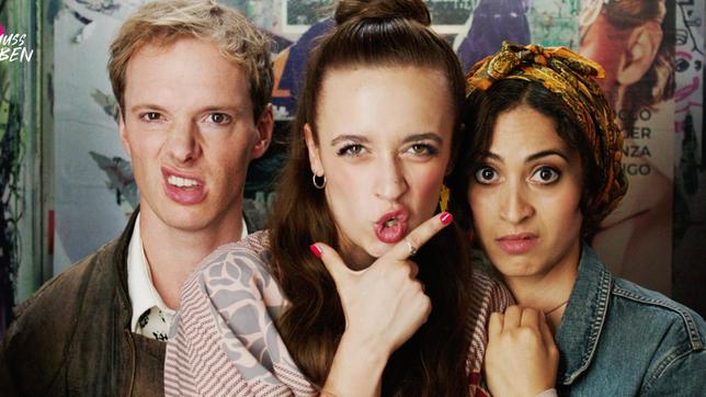 Bild: SR v.l.n.r.: Kasper (Michel Diercks), Clara (Nellie Thalbach), Lya (Sabrina Amali)