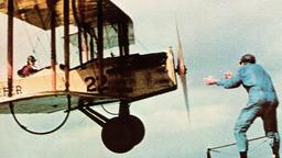 Waldo Pepper (Robert Redford, re.) und Axel Olsson (Bo Svenson) zeigen halsbrecherische Flugnummern.