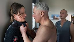 Sonja Brunner (Claudia Michelsen) ist der Kaltblütigkeit Michael Zeuners (Ralph Herforth) nicht gewachsen.