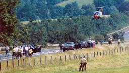 Polizei bei der Spurensuche nach dem Ende der Geiselnahme am 18. August.
