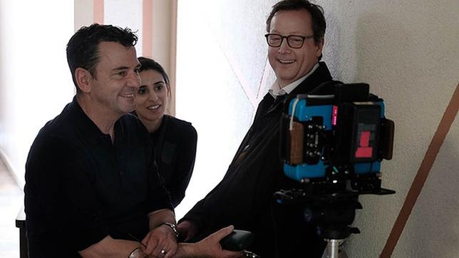 Bild: BR/Claussen+Putz Filmproduktion GmbH/Christian Schulz Von links: Christian Petzold, Maryam Zaree und Matthias Brandt