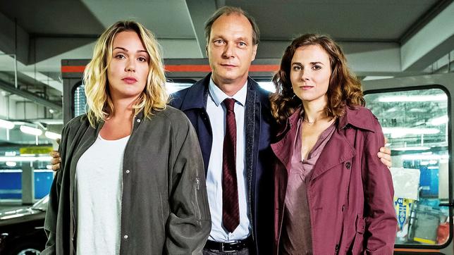 Bild: MDR/Wiedemann & Berg Television/Gordon Mühle Das Team aus Dresden: Henni Sieland, Michael Schnabel und Karin Gorniak (v.l.n.r)