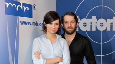 Bild: MDR/Axel Berger Christian Ulmen und Nora Tschirner als Lessing und Kira Dorn