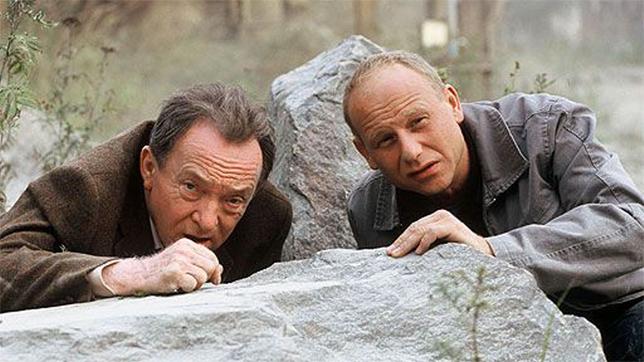 Bild: MDR/Hardy Spitz Ehrlicher und Kain ermitteln im Steinbruch